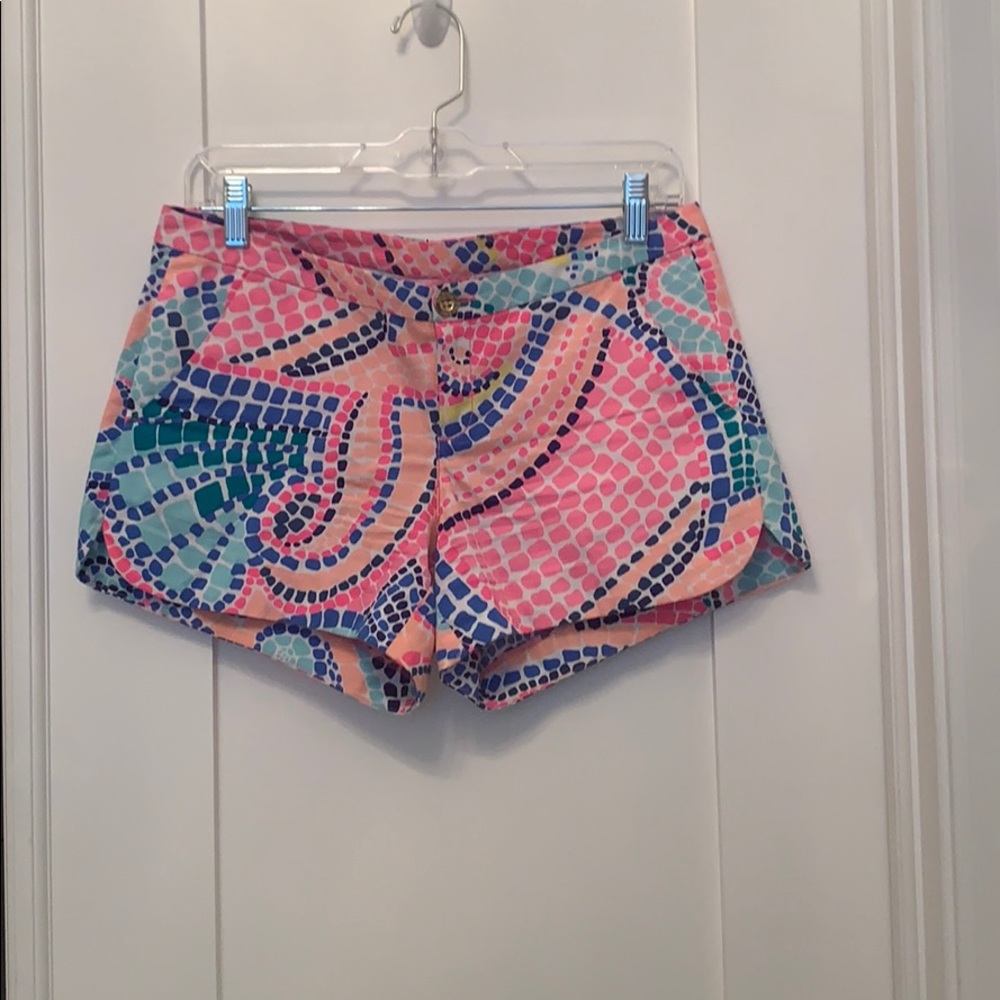 Lilly Pulitzer printed shorts.